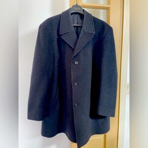 Ralph by Ralph Lauren Men’s Lambswool Coat Dark Charcoal XL